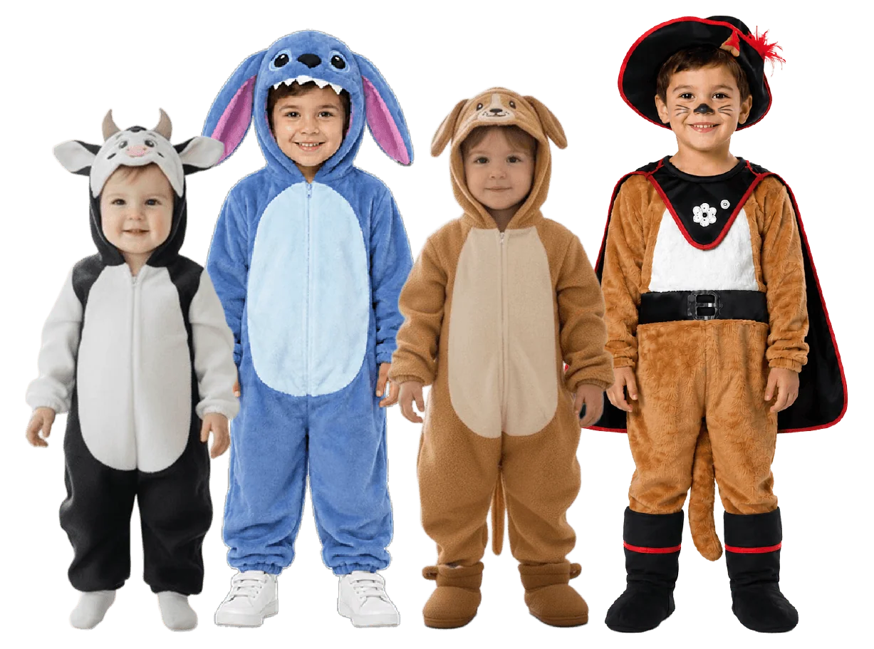 Bebés con disfraces de animalitos